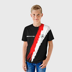 Футболка детская MERCEDES BENZ КРАСКА, цвет: 3D-принт — фото 2