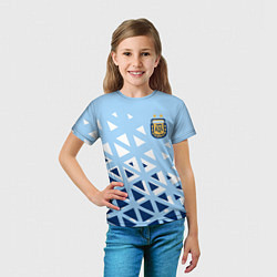 Футболка детская Сборная Аргентины футбол, цвет: 3D-принт — фото 2