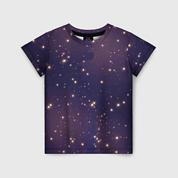 Детская футболка Звездное ночное небо Галактика Космос