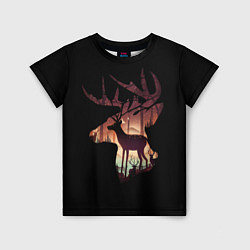 Детская футболка Душа природы - олень