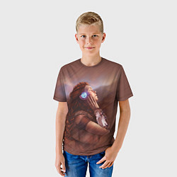 Футболка детская Aloy from Horizon, цвет: 3D-принт — фото 2