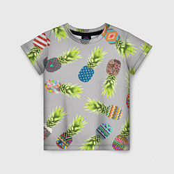 Детская футболка Узорные ананасы