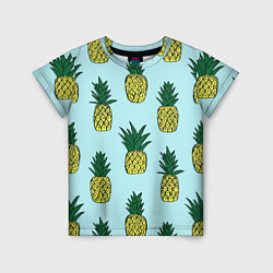Детская футболка Рисунок ананасов