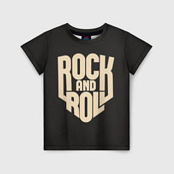 Футболка детская ROCK AND ROLL Рокер, цвет: 3D-принт