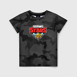 Детская футболка Brawl Stars Камуфляж Тёмные Воды