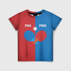 Детская футболка PING PONG теннис