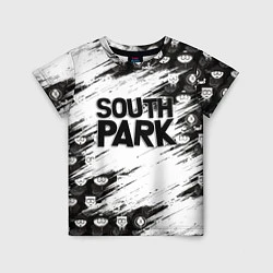 Футболка детская Южный парк - персонажи и логотип South Park, цвет: 3D-принт