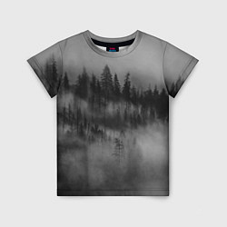 Детская футболка Туманный лес - природа