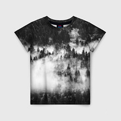 Детская футболка Мрачный лес - туман