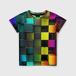 Детская футболка Colored Geometric 3D pattern