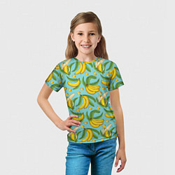 Футболка детская Banana pattern Summer Fashion 2022, цвет: 3D-принт — фото 2