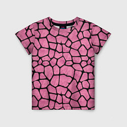 Детская футболка Шерсть розового жирафа