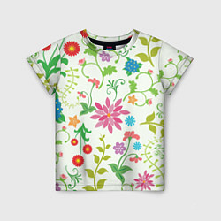 Детская футболка Поле полевых цветов
