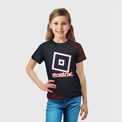 Футболка детская Roblox : logo, цвет: 3D-принт — фото 2