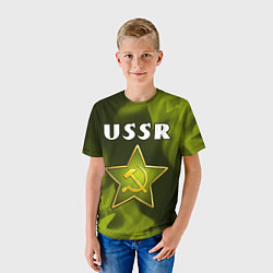 Футболка детская USSR - ЗВЕЗДА - Огонь, цвет: 3D-принт — фото 2