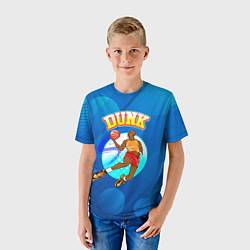 Футболка детская Dunk баскетболист, цвет: 3D-принт — фото 2