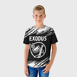 Футболка детская Exodus КОТ Краски, цвет: 3D-принт — фото 2