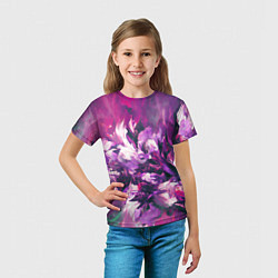 Футболка детская Wild flowers, цвет: 3D-принт — фото 2