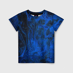 Детская футболка Синий абстрактный дым