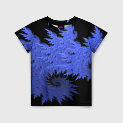 Детская футболка Абстрактный морозный узор Abstract frost pattern
