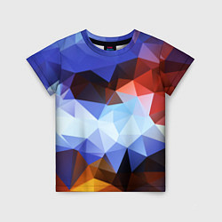 Детская футболка Абстрактный цветной узор из треугольников Abstract