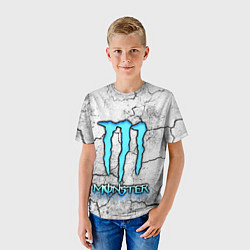 Футболка детская MONSTER WHITE БЕЛЫЙ МОНСТР, цвет: 3D-принт — фото 2