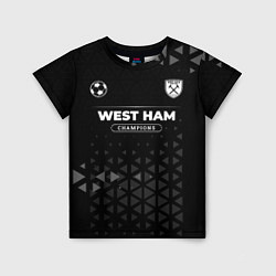 Детская футболка West Ham Champions Uniform