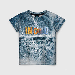 Детская футболка IN COLD horizontal logo with ice