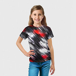 Футболка детская NEON abstract pattern неоновая абстракция, цвет: 3D-принт — фото 2