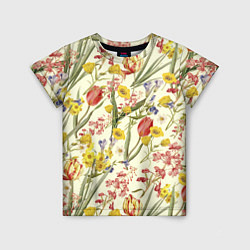 Детская футболка Цветы Весенние Тюльпаны
