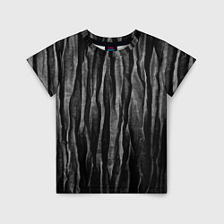 Детская футболка Полосы чорные серые роизвольные random black strip