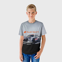 Футболка детская Ауди Спорт Гоночная команда Audi sport Racing team, цвет: 3D-принт — фото 2