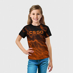 Футболка детская Counter Strike cs go молнии, цвет: 3D-принт — фото 2