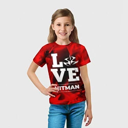 Футболка детская Hitman Love Классика, цвет: 3D-принт — фото 2