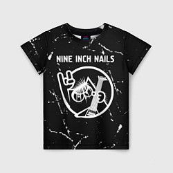 Футболка детская Nine Inch Nails - КОТ - Потертости, цвет: 3D-принт