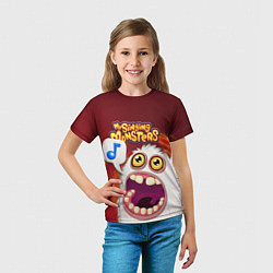 Футболка детская My singing monster, цвет: 3D-принт — фото 2