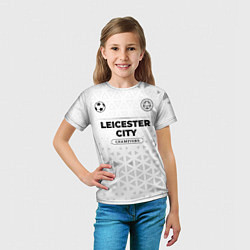 Футболка детская Leicester City Champions Униформа, цвет: 3D-принт — фото 2