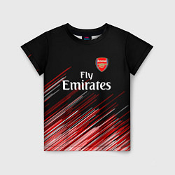 Детская футболка Arsenal полосы