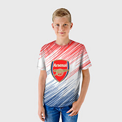 Футболка детская Арсенал arsenal logo, цвет: 3D-принт — фото 2
