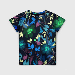 Детская футболка Color summer night Floral pattern