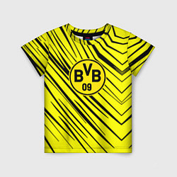 Детская футболка Borussia боруссия абстрактный фон желтый