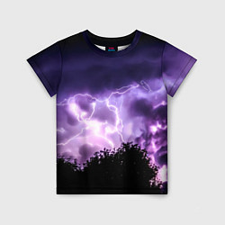 Детская футболка Purple Lightning