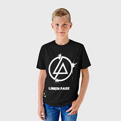 Футболка детская Linkin Park логотип краской, цвет: 3D-принт — фото 2