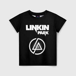 Футболка детская Linkin Park логотип и надпись, цвет: 3D-принт