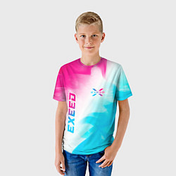 Футболка детская Exeed Neon Gradient, цвет: 3D-принт — фото 2
