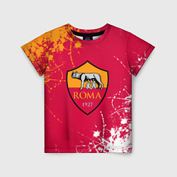 Детская футболка Roma : рома брызги красок