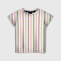 Детская футболка Геометрия полосы и кружочки