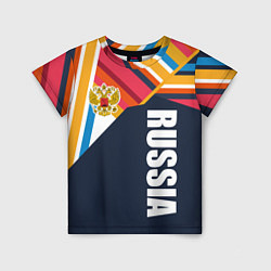 Детская футболка RUSSIA - RETRO COLORS