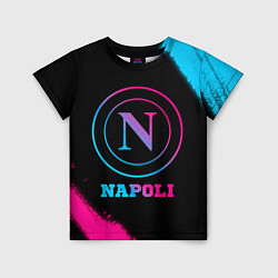 Футболка детская Napoli FC Neon Gradient, цвет: 3D-принт