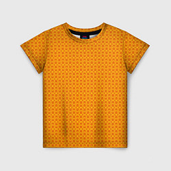 Детская футболка Оранжевые классические узоры